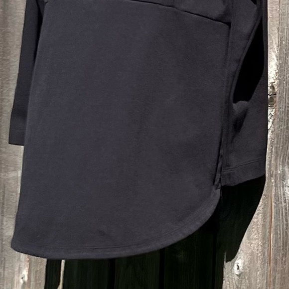 Danskin Now hooded long black jacket size 8/10 medium - Picture 14 of 16